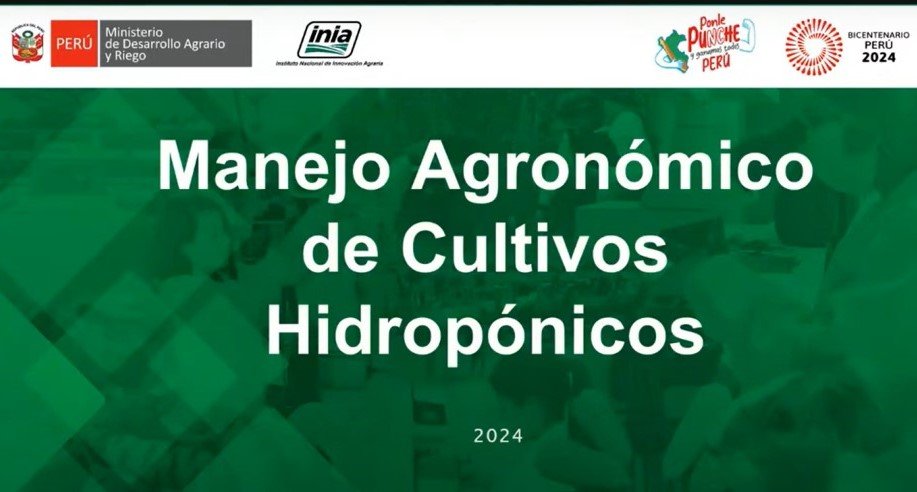 Manejo Agronómico de Cultivos Hidropónicos