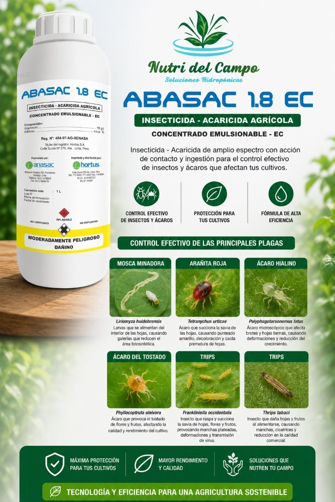 ABASAC 1.8 EC - INSECTICIDA ACARICIDA
